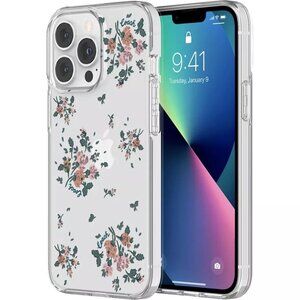 Coach Protective Hardshell Case for iPhone 13 Pro - Rose Bouquet/Clear